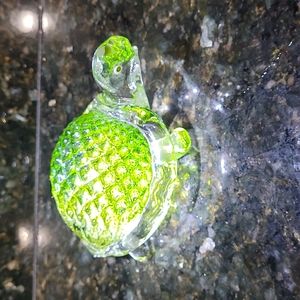 Turtle Glass Figurine